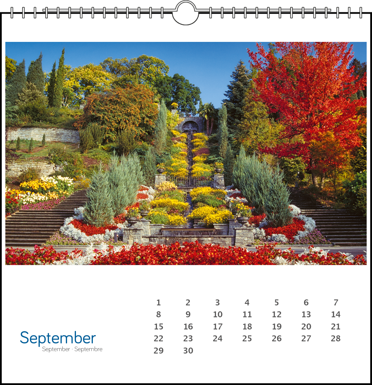Immerwährender Tischkalender "Insel Mainau"