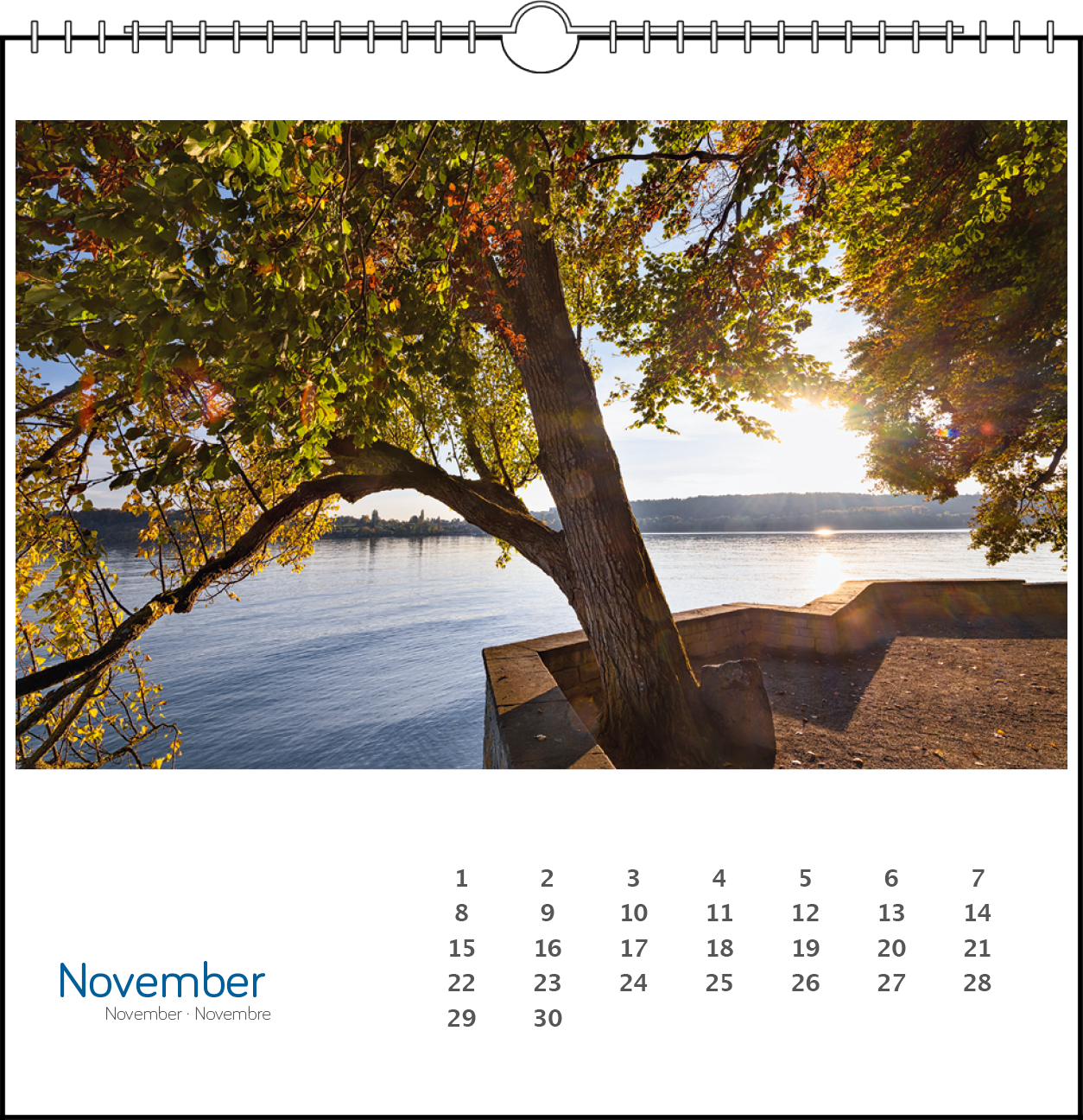 Immerwährender Tischkalender "Insel Mainau"