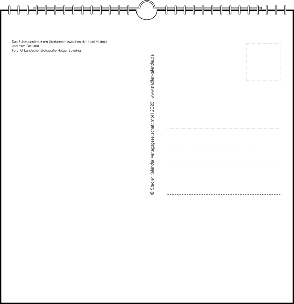 Immerwährender Tischkalender "Insel Mainau"