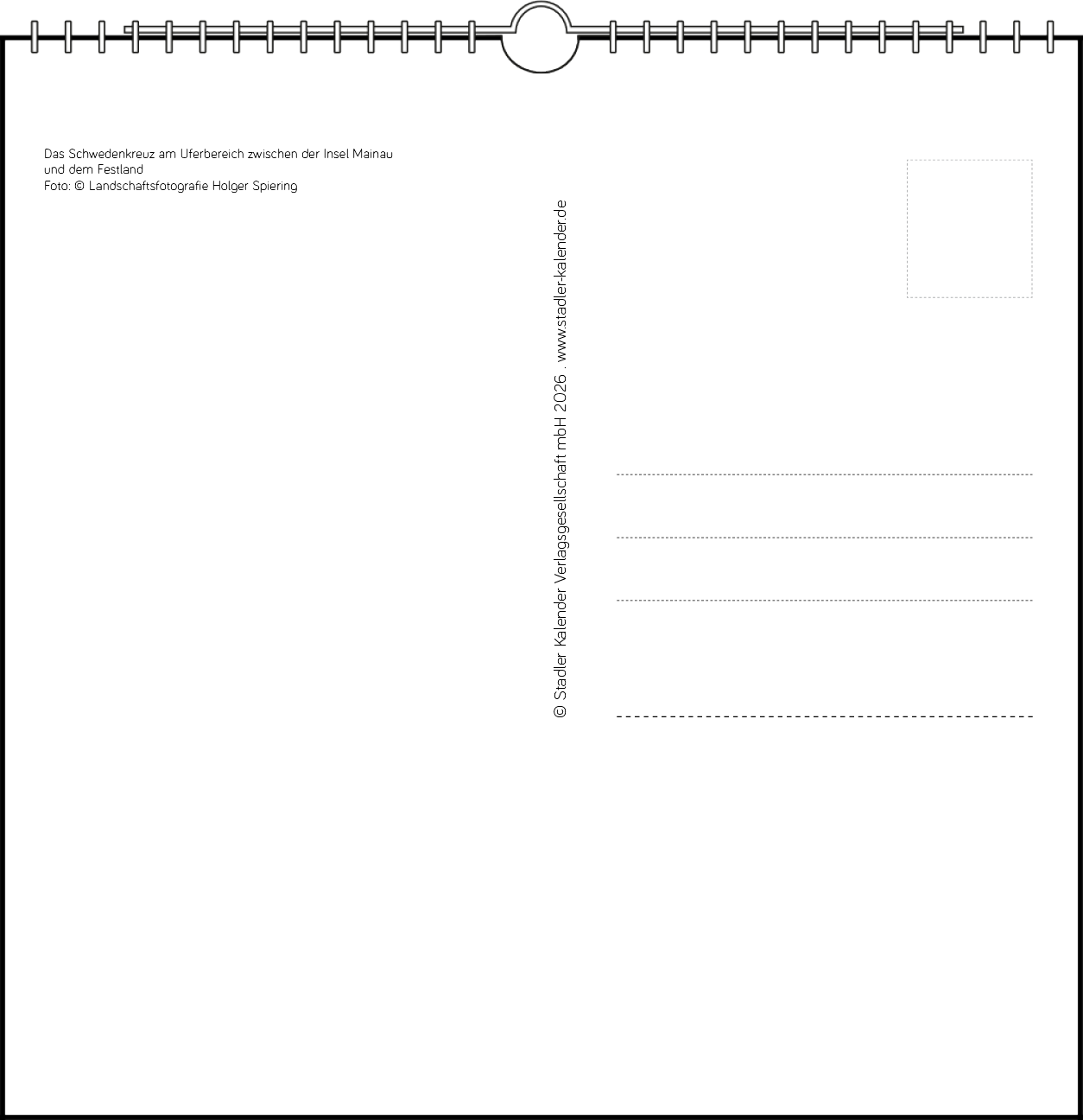 Immerwährender Tischkalender "Insel Mainau"
