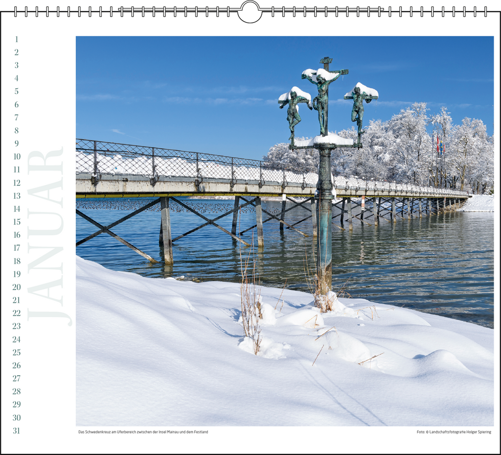 Immerwährender Wandkalender "Insel Mainau"