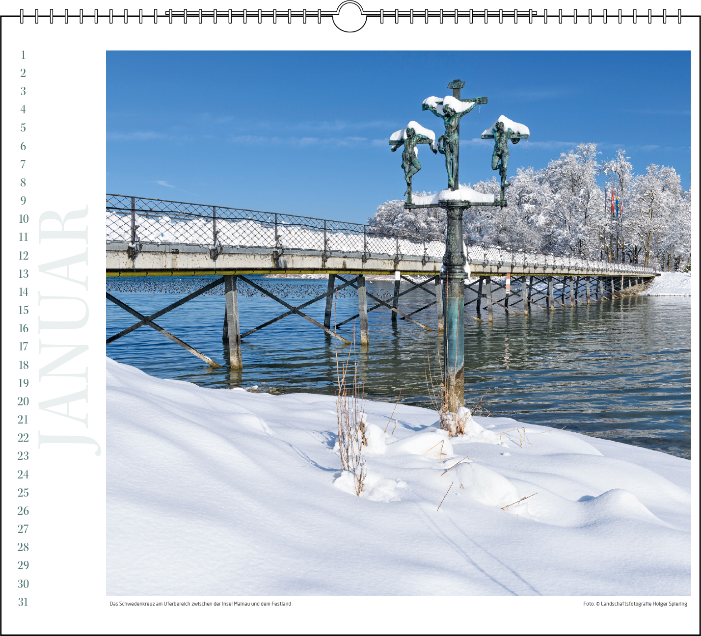 Immerwährender Wandkalender "Insel Mainau"