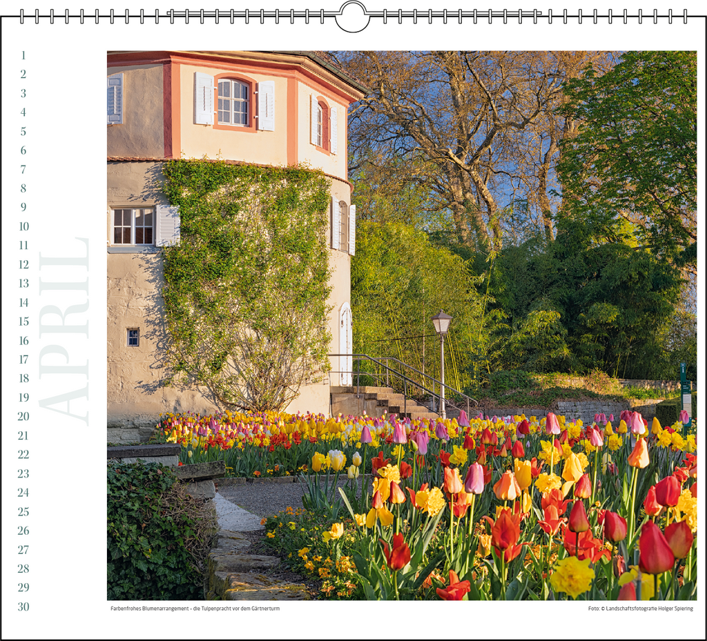 Immerwährender Wandkalender "Insel Mainau"