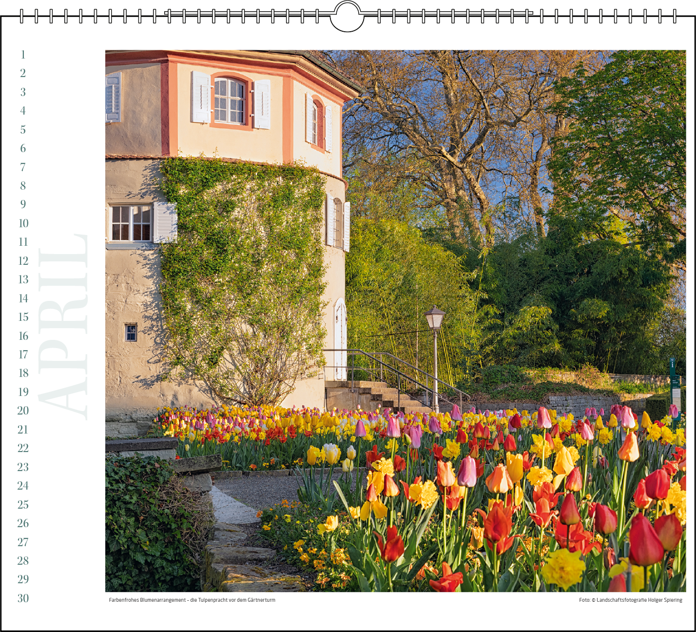 Immerwährender Wandkalender "Insel Mainau"