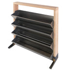 Vertikales Hochbeet & Sichtschutz aus Holz und Metall