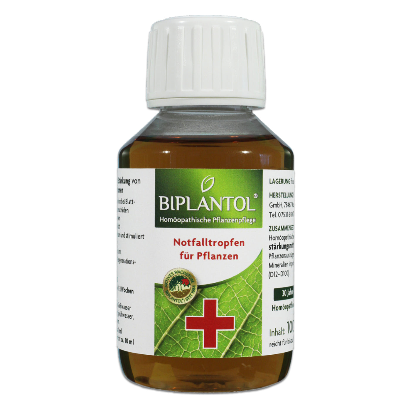 kleines Fläschchen Pflanzenstärkungsmittel „Notfalltropfen"
