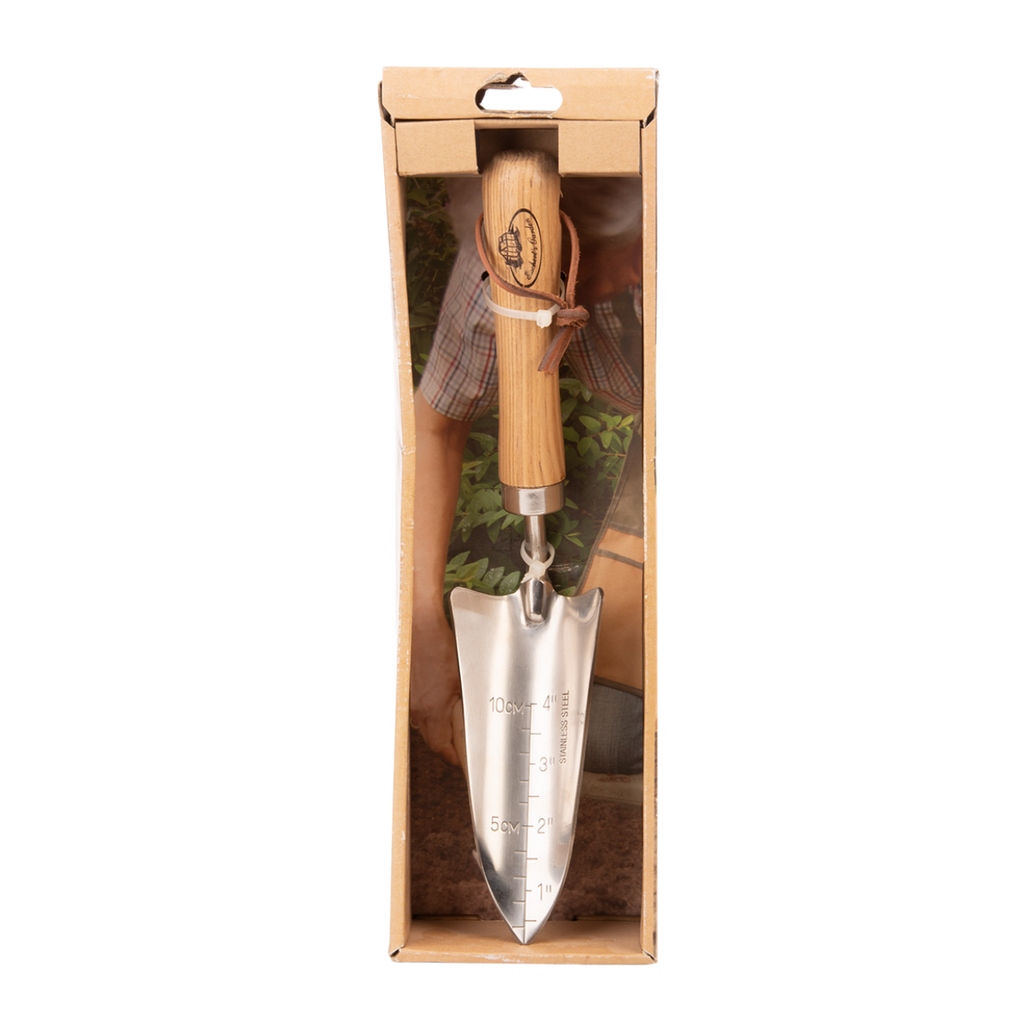 Umpflanz-Blumenkelle aus Edelstahl