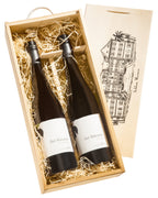 Weinprobierset mit zwei Flaschen Weißweinen von der Insel Mainau