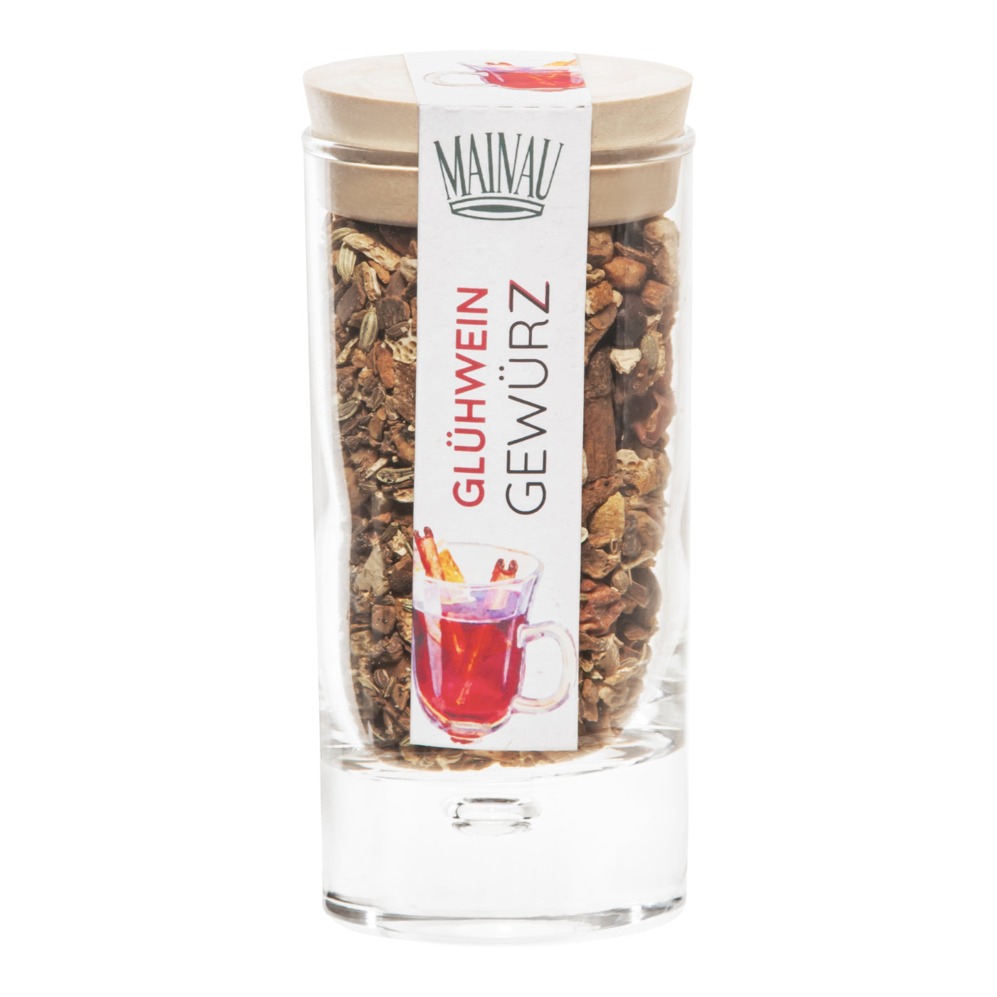 Glühwein-Gewürz im kleinen Glas