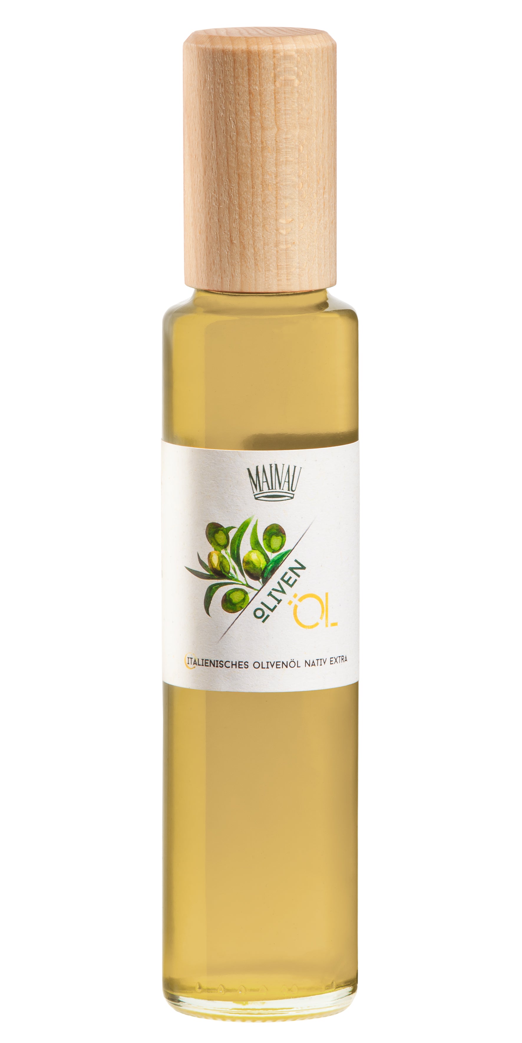 Italienisches Olivenol Nativ in einer Glasflasche