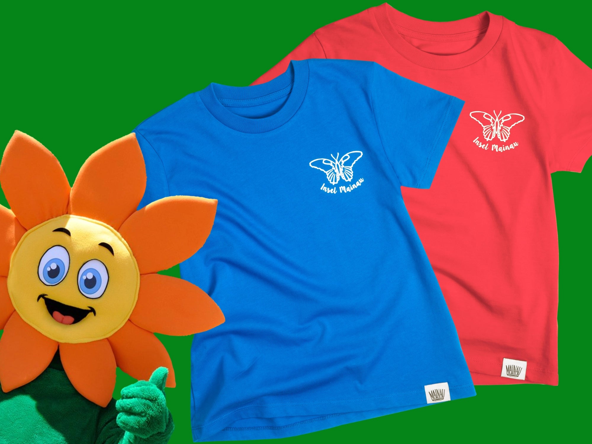 Kinder T-Shirt mit Motiv„Schmetterlinge“ der Insel Mainau