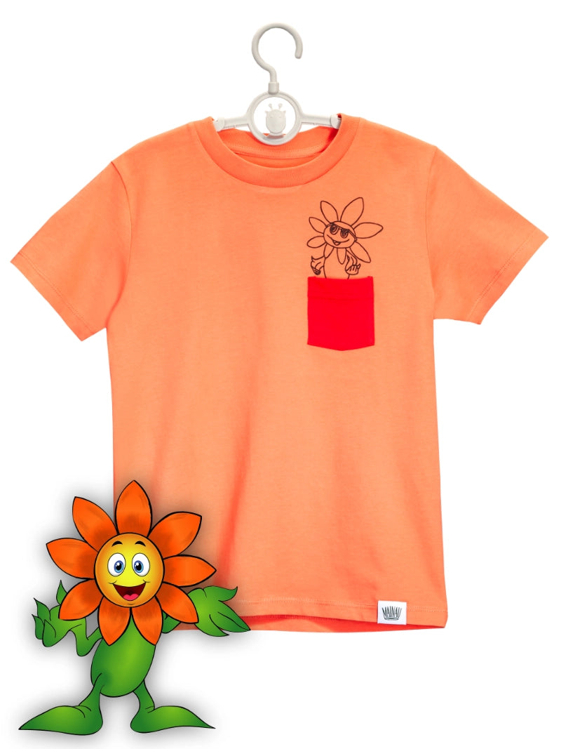 Kinder T-Shirt Schmetterlinge/Blumi