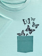 Kinder T-Shirt Schmetterlinge/Blumi