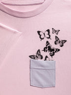 Kinder T-Shirt Schmetterlinge/Blumi
