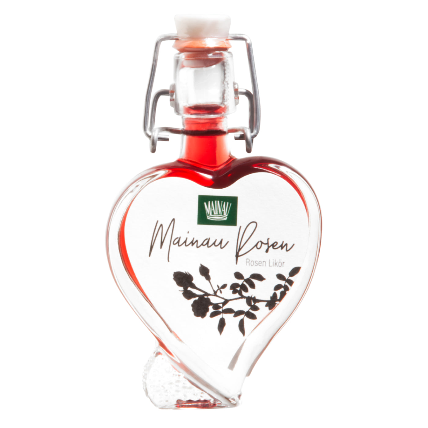 Rosenlikör in Herzform Insel Mainau