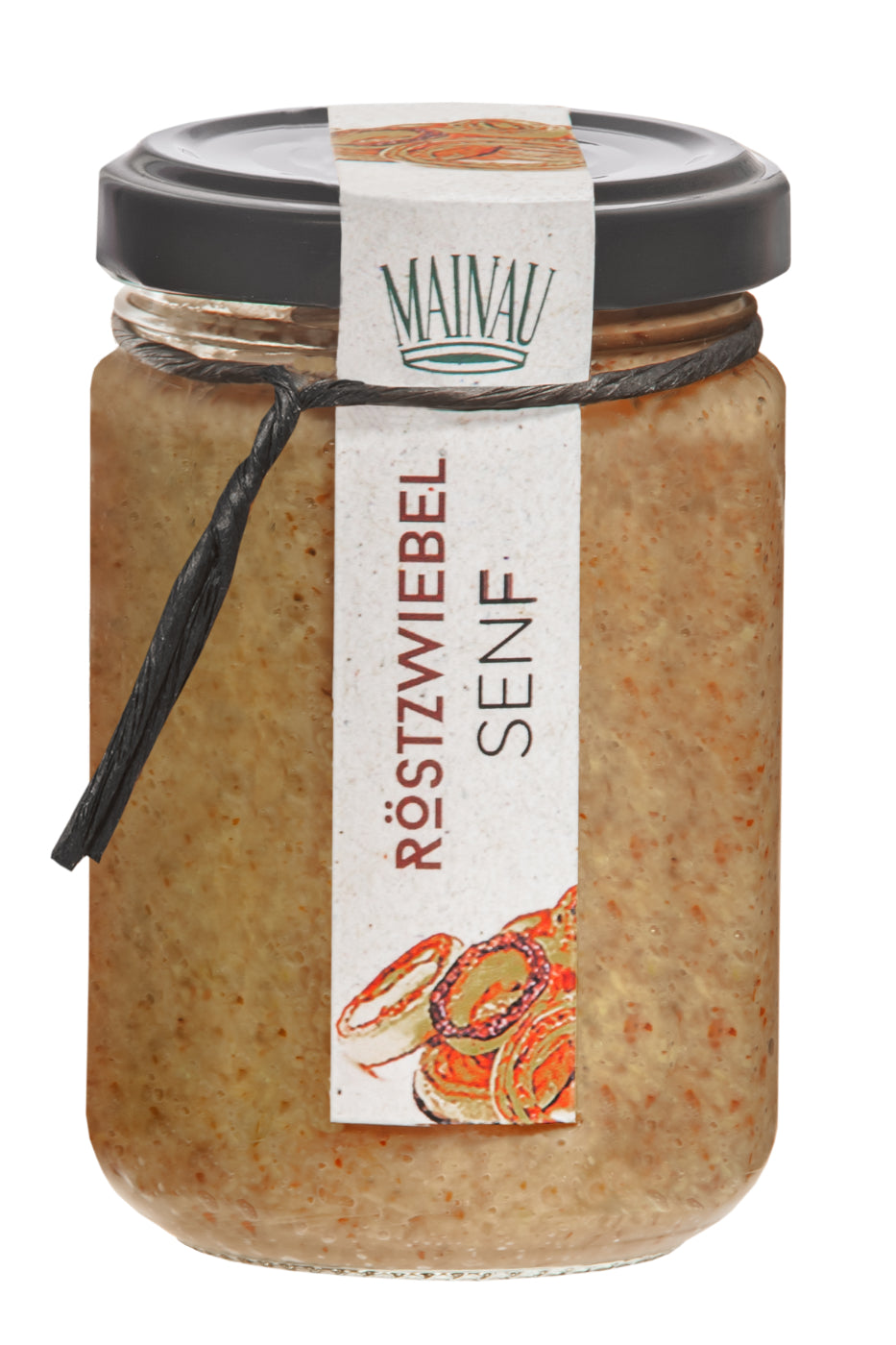 Röstzwiebelsenf im Glas