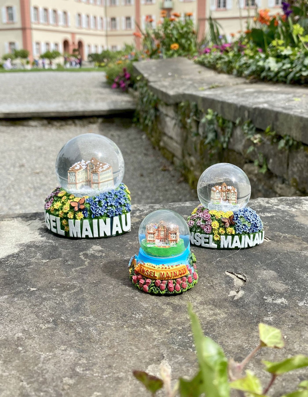 Schneekugel mit Magnet "Schloss Mainau"