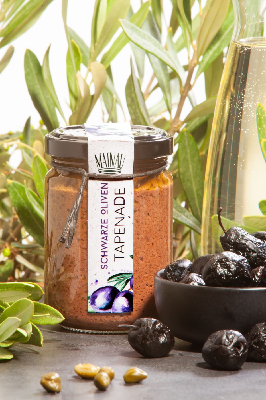 Schwarze Oliven Tapenade