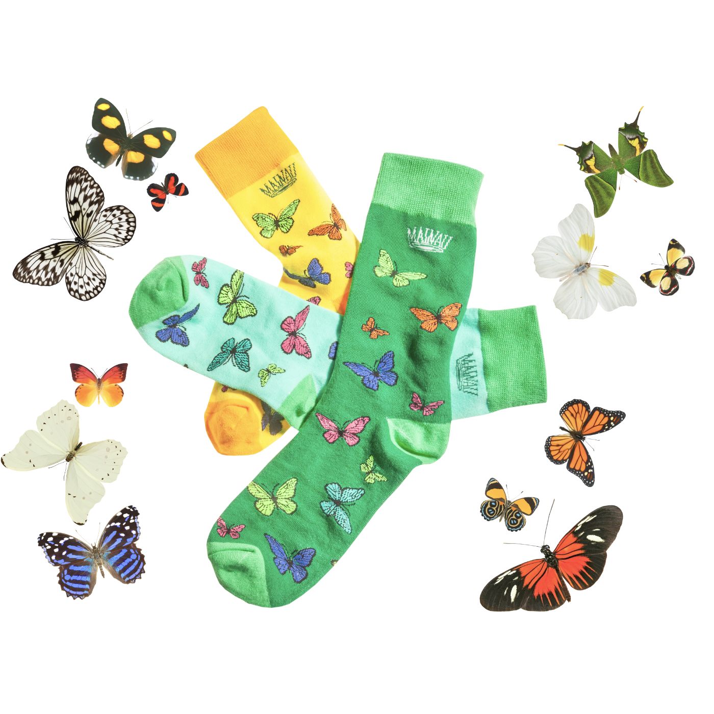 Mainau Socken "Schmetterlinge"