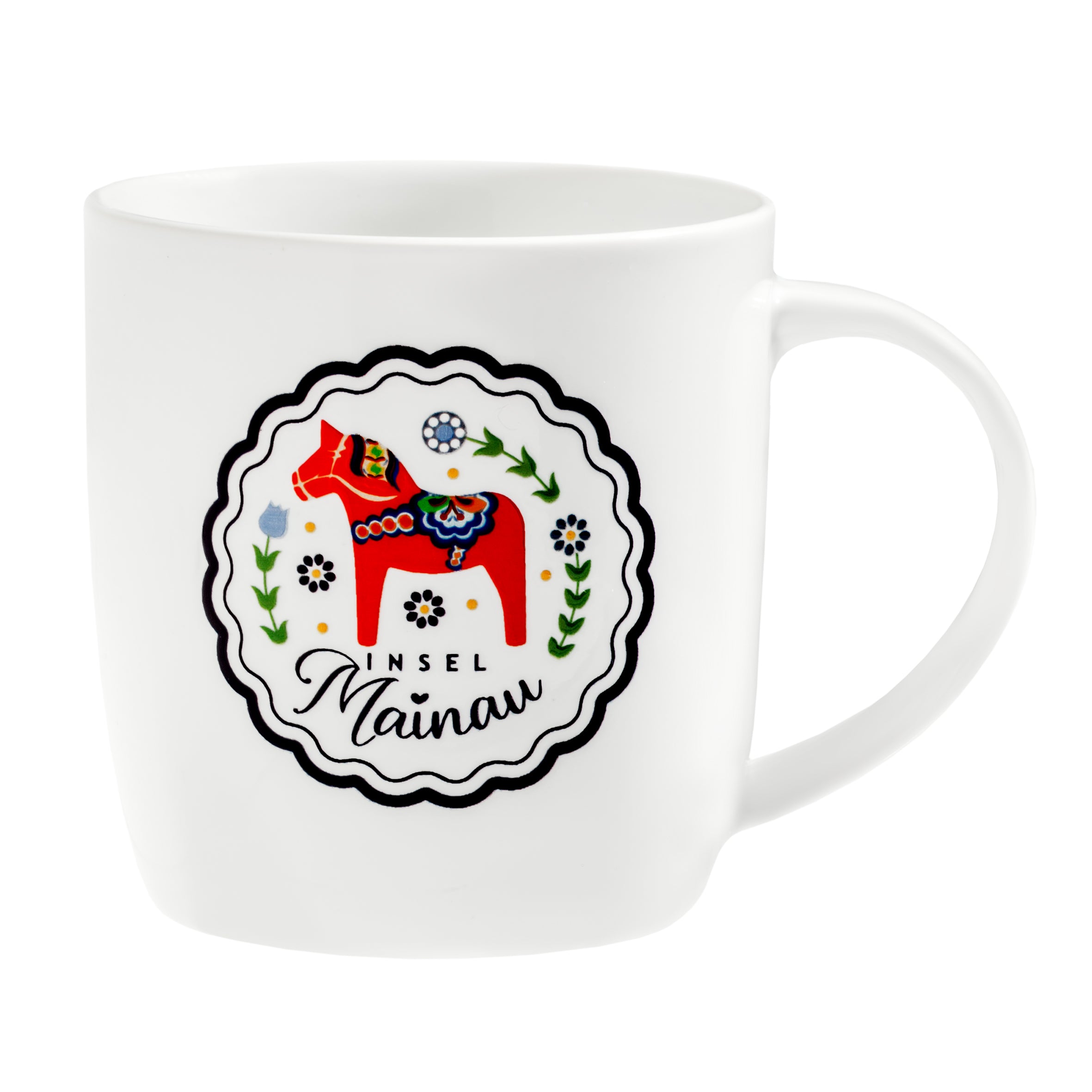 Mainau-Tasse mit Dala-Pferd