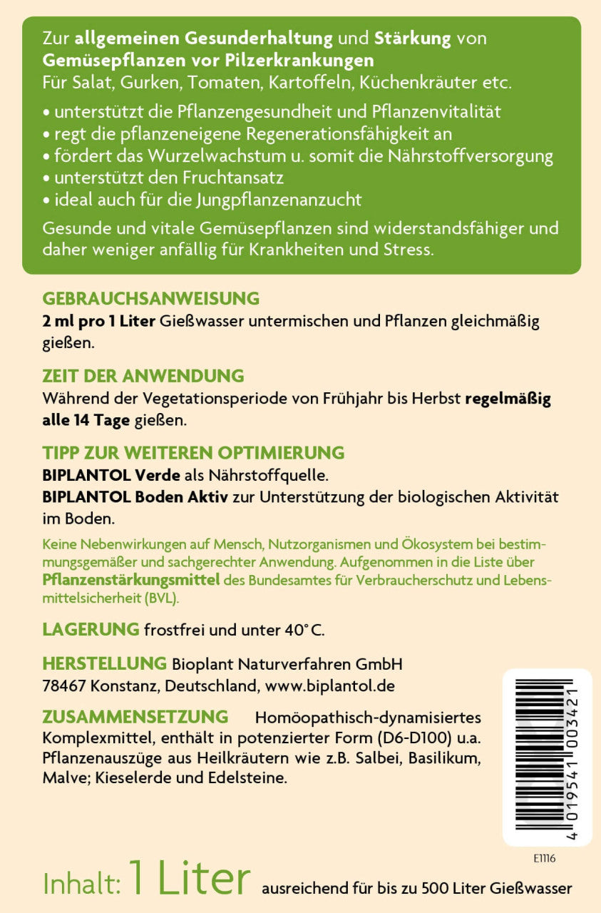 Pflanzenstärkung für Gemüse