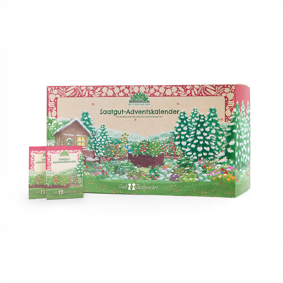 Saatgut-Adventskalender mit 24 Überraschungen