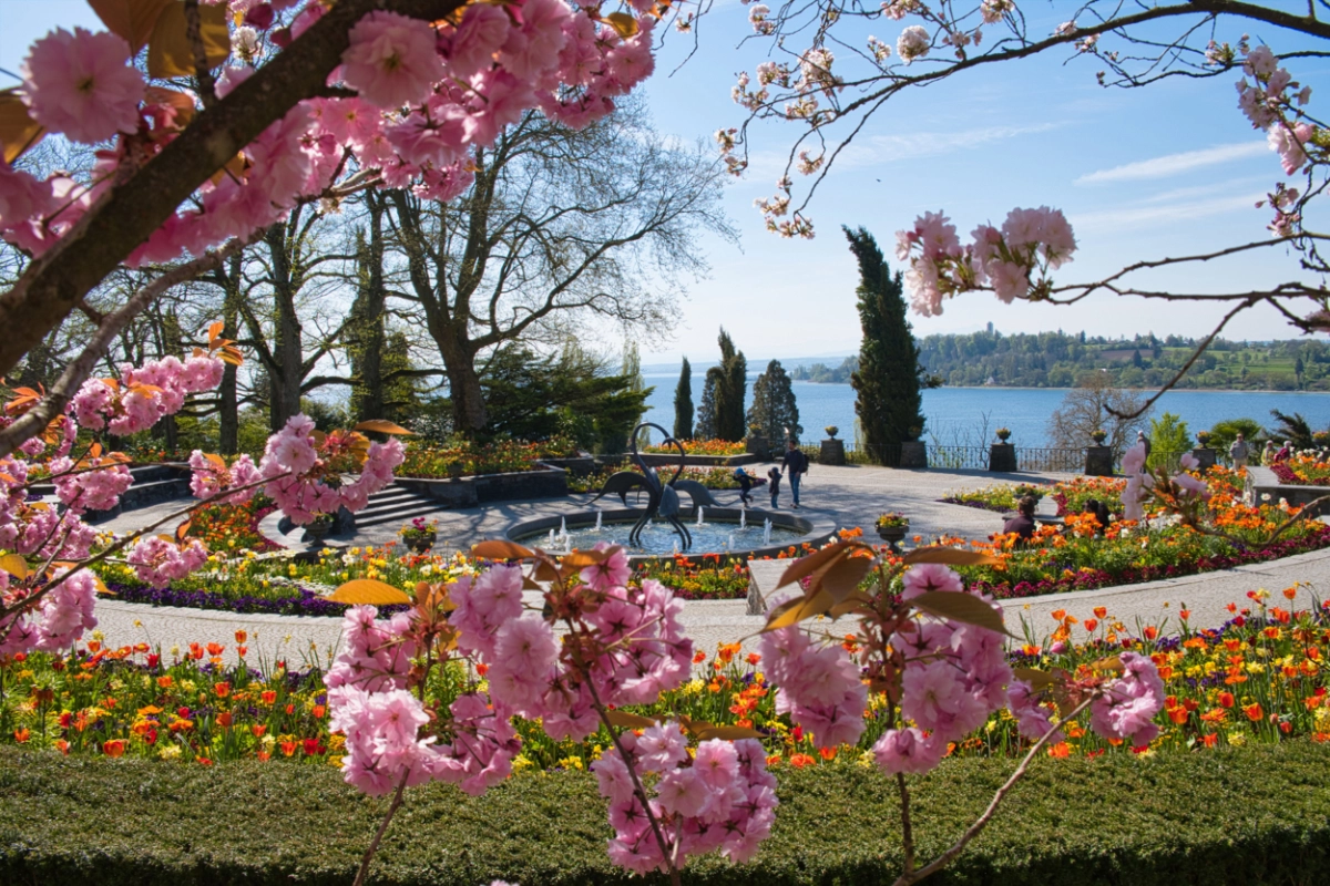 Brunnenarena auf der Insel Mainau