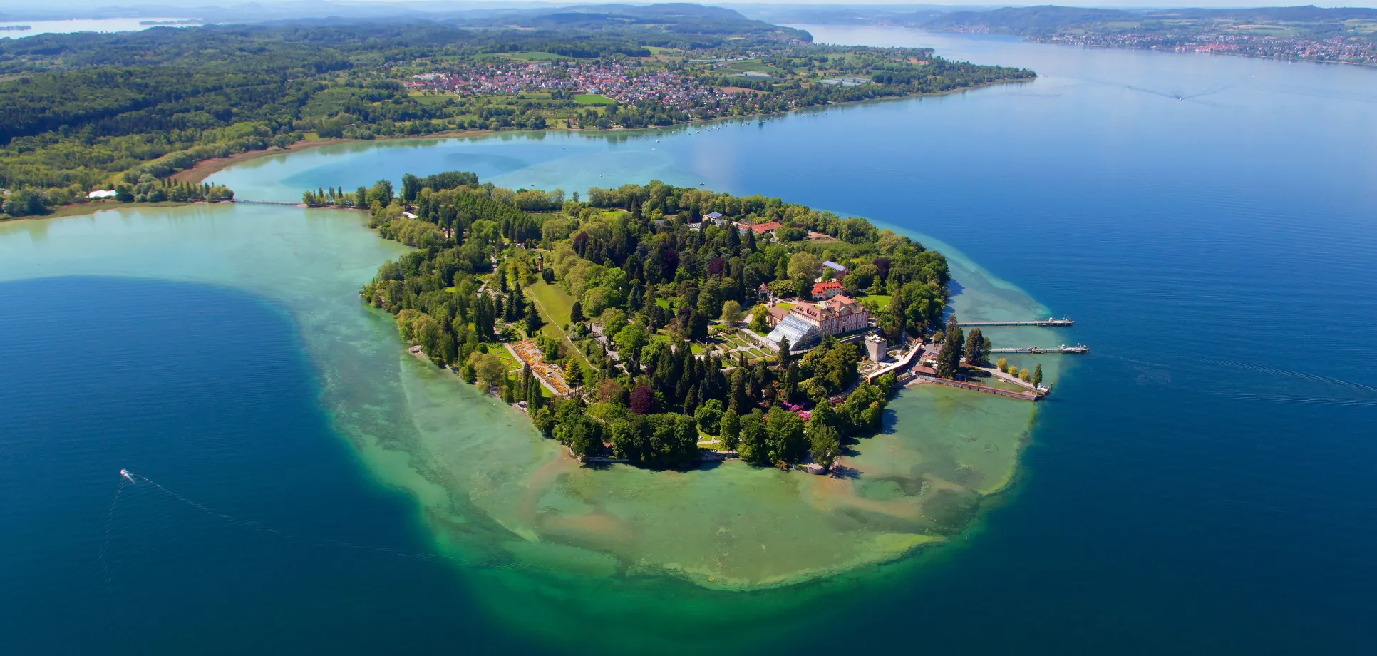 Luftaufnahme der Insel Mainau von Achim Mende