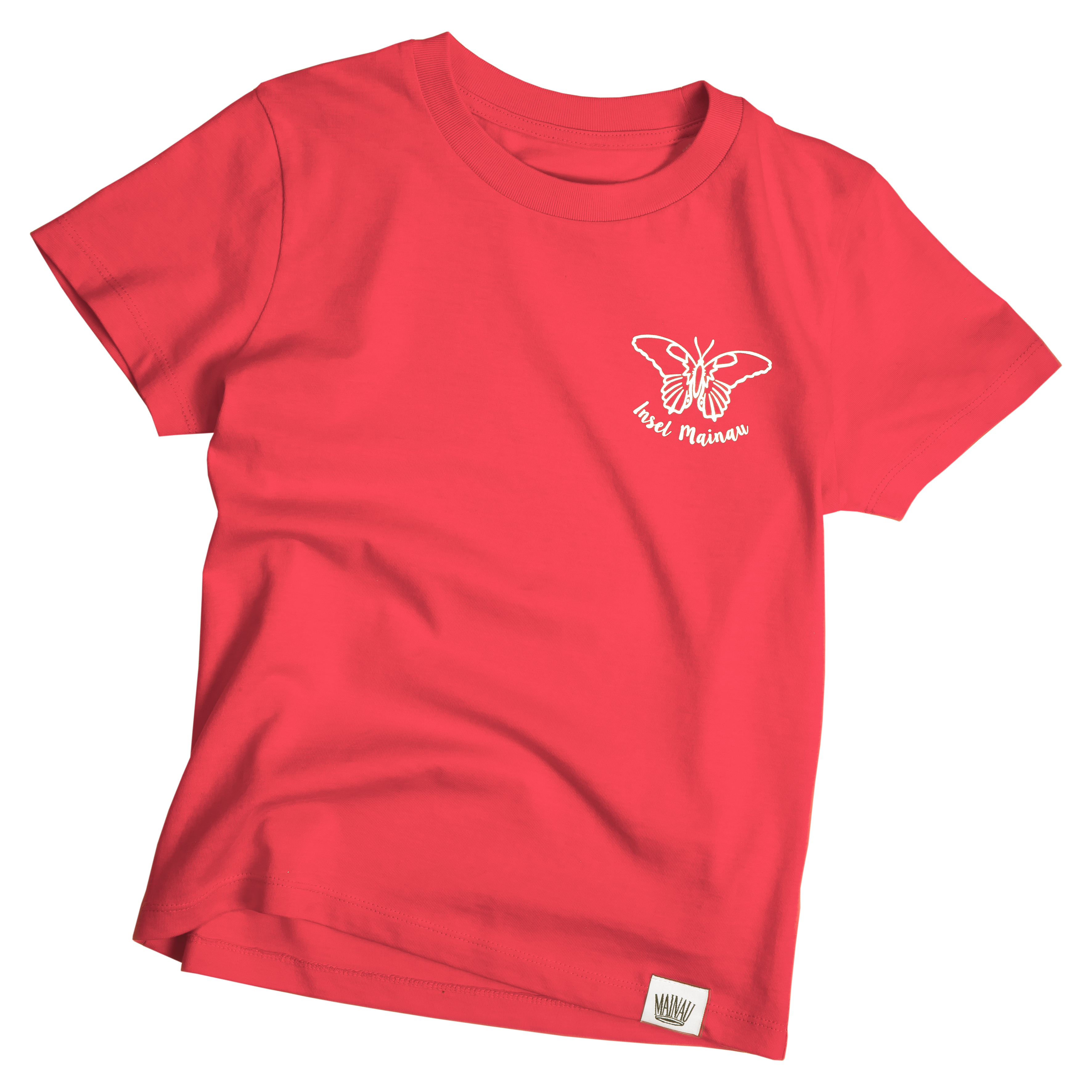 Kindershirt Rot Insel Mainau Vorderseite